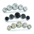 Curved Gem Cluster Threadless End by NeoMetal Replacement Parts 5-Gems (2/2.5/3/2.5/2mm) CZ - Cubic Zirconia