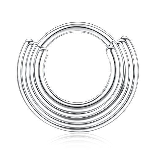 Body Five Rings Five Stack Stainless Hinged Ring | Tulsa Body Jewelry