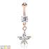 Ganja CZ Belly Dangle Belly Ring  