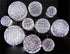 Bling Double Flare Glass Plugs Stretched Lobes 3/4 inch (19mm) Silver