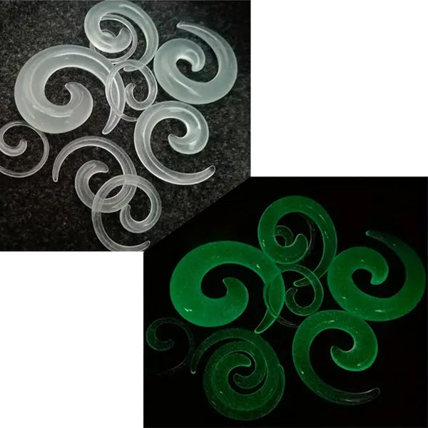 Glow-in-the-Dark Acrylic Spirals