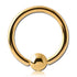 20g Gold Captive Bead Ring Captive Bead Rings 20g - 1/4" diameter (6mm) - 3mm bead Gold