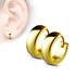 Classic Hinged Hoop Earrings Earrings 20 gauge Gold Plated