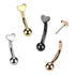 Heart Top Threadless Curved Barbell