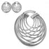 Brass Multi-Hoops Ear Weights 4 gauge (5mm) White Brass
