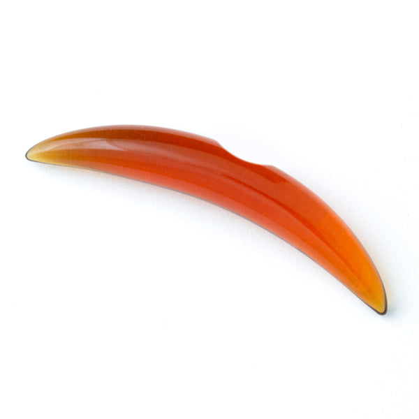 Notched Simple Septum Tusk by Gorilla Glass Septum Tusks 8 gauge (3mm) Honey