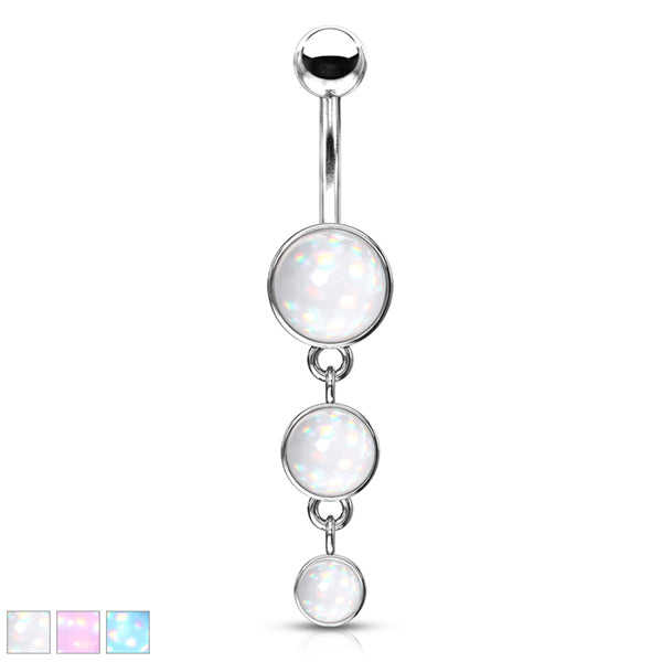 Luminous Triple Belly Dangle Belly Ring  