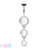 Luminous Triple Belly Dangle Belly Ring  