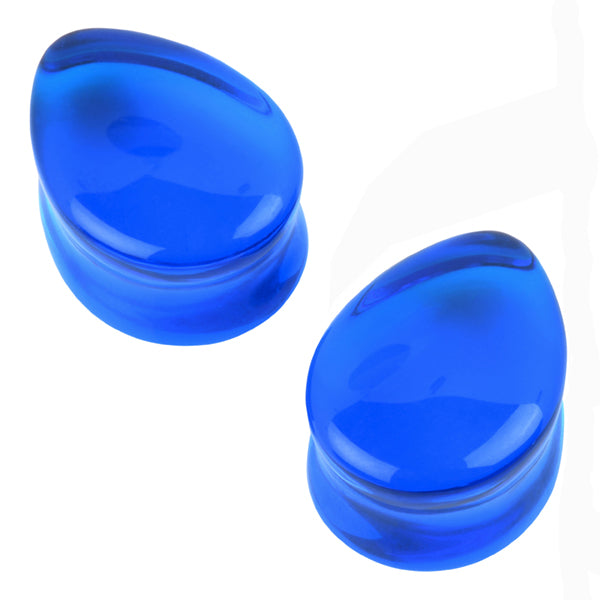 Ocean Glass Teardrop Plugs