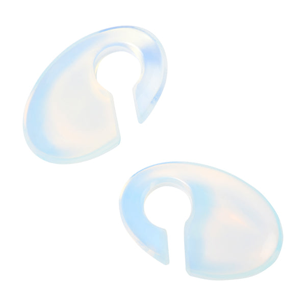 Opalite Oval Weights Ear Weights 0 gauge (8mm) Opalite