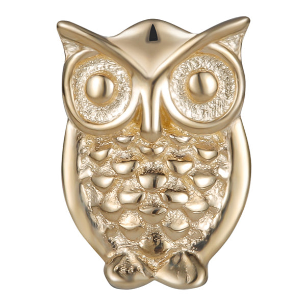 Owl 14k Threadless End