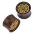 Padma Mandala Plugs Stretched Lobes 00 gauge (10mm) Sono Wood