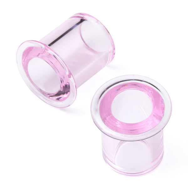 Pink SF Bullet Holes by Gorilla Glass Stretched Lobes 00 gauge (9mm) Pink