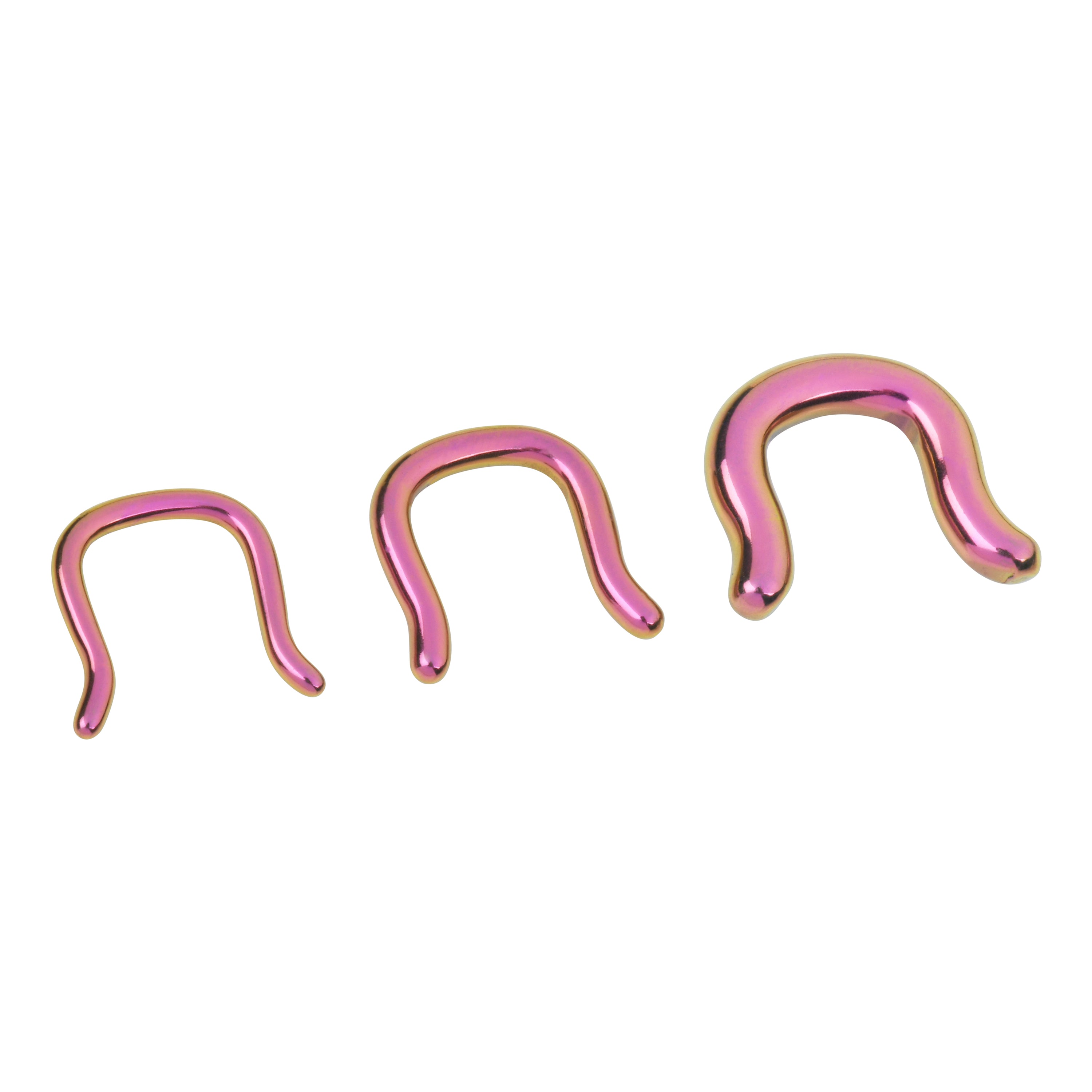 Pink Septum Retainer Septum Retainers 16 gauge Pink