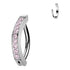 Titanium CZ Hoop Clicker