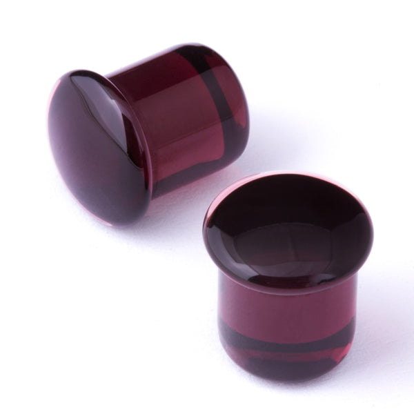 Simple SF Plugs by Gorilla Glass Plugs 14 gauge (1.6mm) - 9mm long Purple