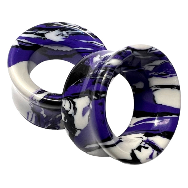 Purple Wave Tunnels Plugs 0 gauge (8mm) Purple Wave