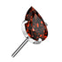 Teardrop CZ Titanium Threadless End Threadless Ends 3x5mm Red CZ
