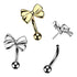Ribbon Top Threadless Curved Barbell