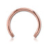 14g Rose Gold Circular Barbell (external, no ends) 2-PACK Replacement Parts 14g - 5/16" diameter (8mm) Rose Gold