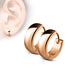 Classic Hinged Hoop Earrings Earrings 20 gauge Rose Gold Plated