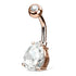 Teardrop CZ Belly Ring