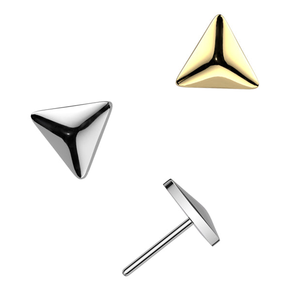 Rounded Triangle Threadless Titanium End Threadless Ends