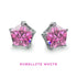 Pentagon Gem End by NeoMetal Threadless Ends 5mm Pentagon CZ Rubellite White CZ
