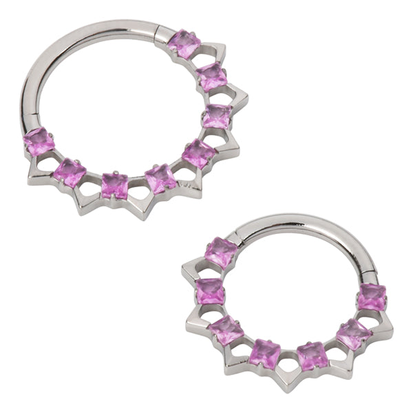 Titanium Hinged Ring Hinged Rings 16g - 5/16
