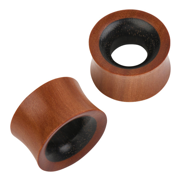 Saba Mix Sono Tunnels Stretched Lobes 0 gauge (8mm) Sono Wood