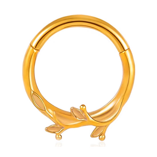 Sapling Gold Hinged Segment Ring Hinged Rings 16g - 5/16