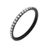 Side CZ Black Titanium Hinged Ring Hinged Rings 16g - 5/16" diameter (8mm) Clear