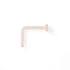Nostril Retainer by Gorilla Glass L-Bend Studs 18g - 1/4" wearable (6.5mm) Straight L-Bend