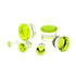 Slime Single Flare Glass Plugs Stretched Lobes 12 gauge (2mm) Slime