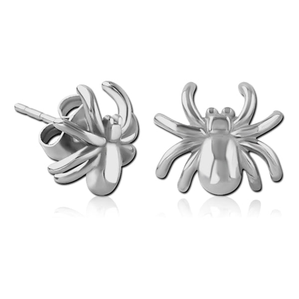 Spider Stainless Stud Earrings Earrings 20 gauge Stainless Steel