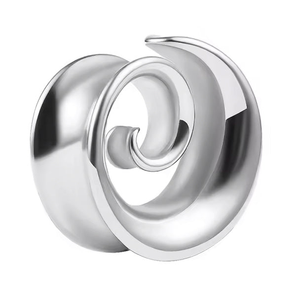 Spiral Stainless Tunnels Plugs  