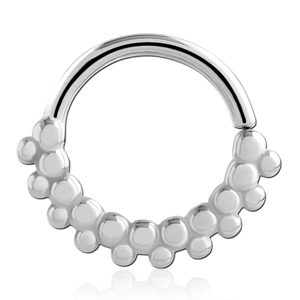 Beaded Stainless Continuous Ring Continuous Rings 18g - 5/16