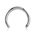 14g Titanium Circular Barbell (external, no ends) 2-PACK External Barbells 14g - 5/16" diameter (8mm) High Polish (silver)