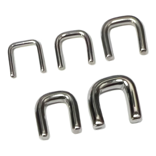 Staple Stainless Septum Retainer Septum Retainers 16 gauge Stainless Steel