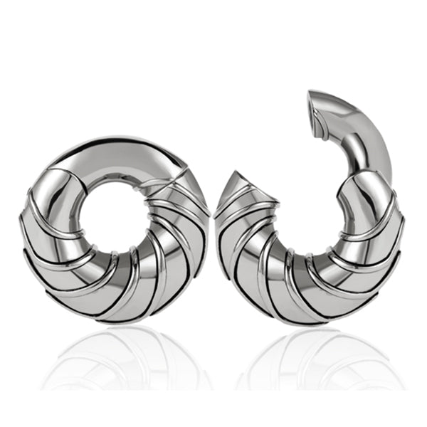 0g Spire Stainless Hinged Rings Hinged Rings 0 gauge - 1/2