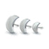 Threadless Titanium Moon End by NeoMetal Replacement Parts 2.7mm x 2.24mm moon High Polish