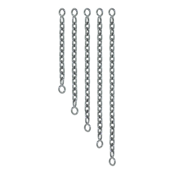 Titanium Cable Chain by Anatometal Chains 30mm long High Polish (silver)