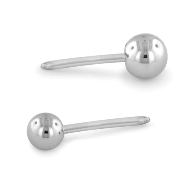 Titanium Curved Barbell Ball by NeoMetal Replacement Parts 18 gauge - 2.5mm ball High Polish