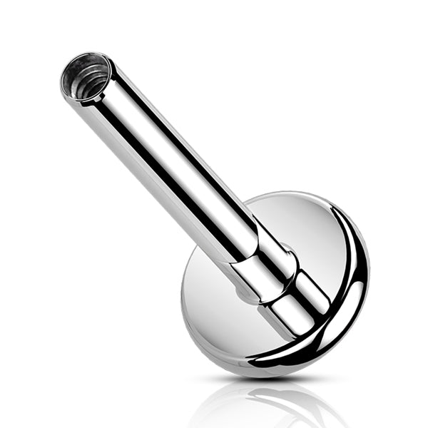 16g Titanium Labret Post (internal, no end) Internal Barbells 16g - 3/16