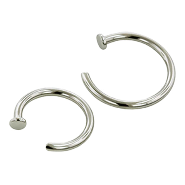 Titanium Nose Hoop by Anatometal