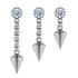 Titanium Spear Dangle by NeoMetal Replacement Parts 1/8" chain length (3.2mm) CZ - Cubic Zirconia