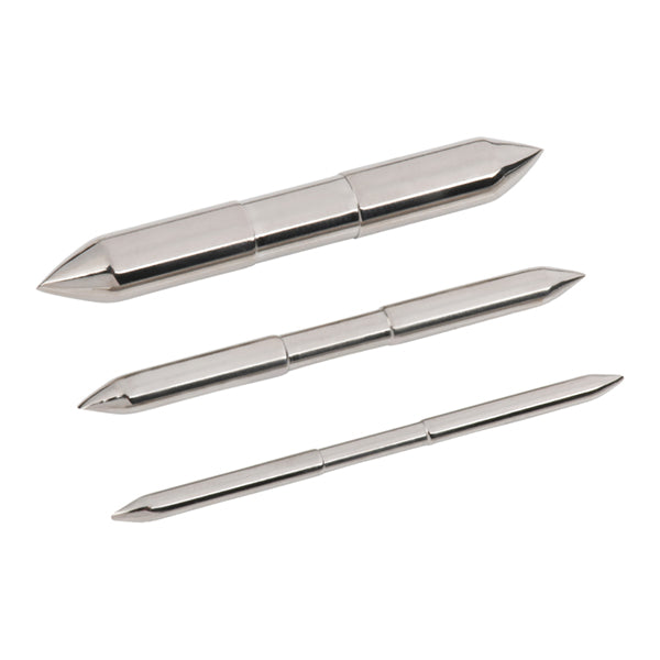 Titanium Straight Septum Tusk Septum Tusks 14g (1.6mm) - 38mm long High Polish (silver)