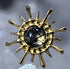 16g Sea Urchin Gold Titanium End Internal Ends 16 gauge - 7.5x7.5mm Tourmalated Quartz