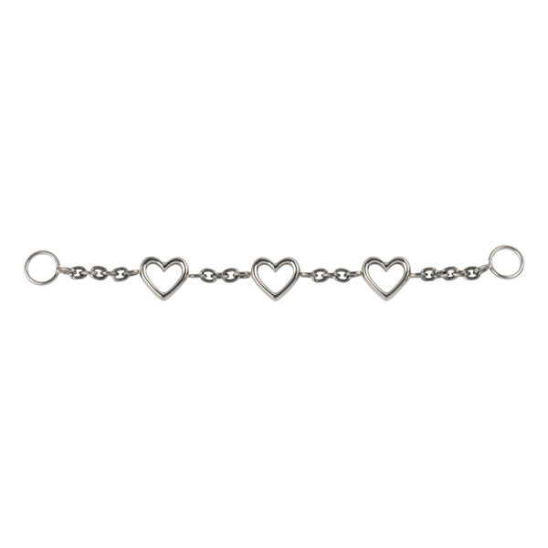 Triple Heart Titanium Chain