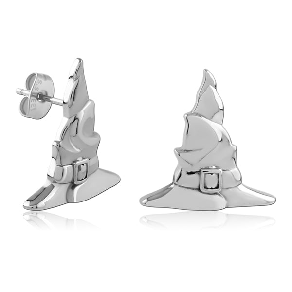 Witch's Hat Stainless Stud Earrings Earrings 20 gauge Stainless Steel